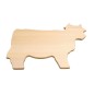 Beech Wooden Cutting Board Cow Shape 28x20 cm
