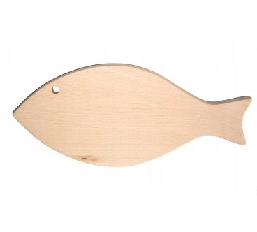Fish Shape Beech Cutting Board 35x15.5 cm