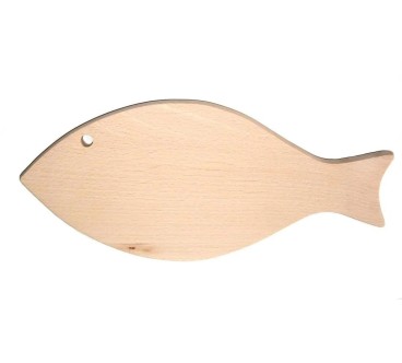 Fish Shape Beech Cutting Board 35x15.5 cm