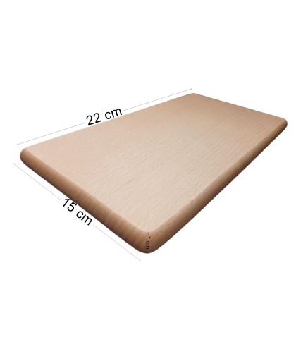 Rectangular Beech Cutting Board 22×15 cm for Kitchen and Crafts