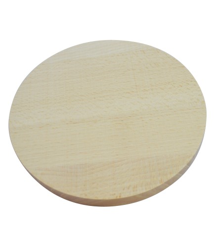 Small Round Beech Wood Cutting Board – Ø 15cm – 15mm Thick – Unfinished / Raw Wood
