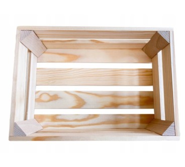 Wooden Crate 40x30x15 cm for Storage and Home Organisation