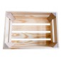 Wooden Crate 40 x 30 x 15 cm for Storage, Display and Home Organisation