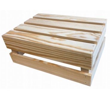 Wooden Crate 40x30x15 cm for Storage and Home Organisation