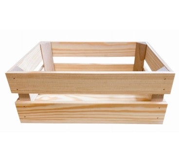 Wooden Crate 40x30x15 cm for Storage and Home Organisation