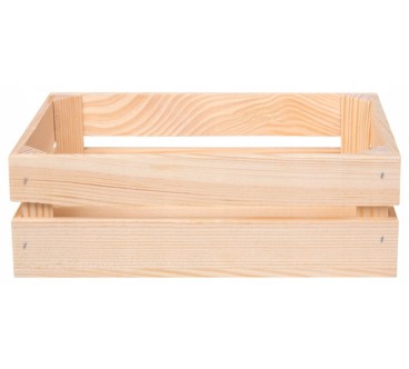 Wooden Crate 40x30x15 cm for Storage and Home Organisation