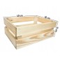 Wooden Crate 40 x 30 x 15 cm for Storage, Display and Home Organisation