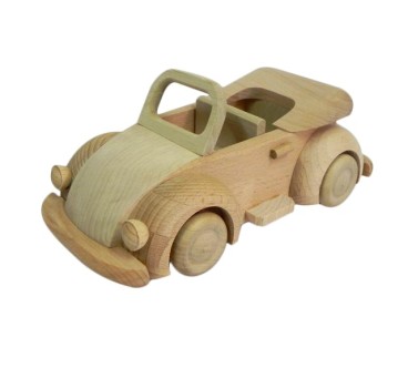 Wooden Beech Toy Car Beetle Style 22×11×10 cm