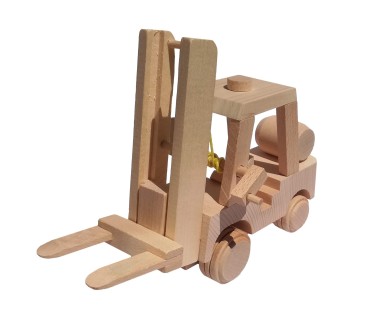 Wooden Beech Forklift Toy 26×12×20 cm