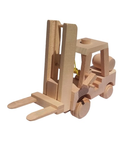 Wooden Beech Forklift Toy 26×12×20 cm