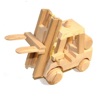 Wooden Beech Forklift Toy 26×12×20 cm