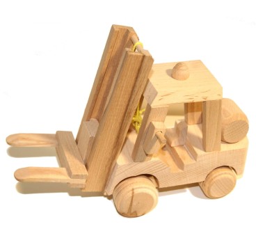 Wooden Beech Forklift Toy 26×12×20 cm