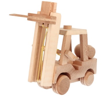 Wooden Beech Forklift Toy 26×12×20 cm