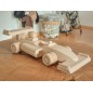 Wooden World Wooden Formula F1 Car Toy, Beech Wood, Racing Model, 23.5×9×9 cm