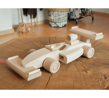 Wooden Formula F1 Car Toy 23.5×9×9 cm