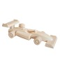 Wooden World Wooden Formula F1 Car Toy, Beech Wood, Racing Model, 23.5×9×9 cm