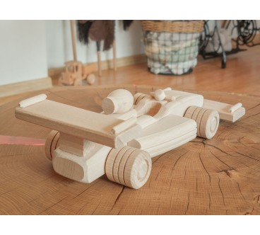Wooden Formula F1 Car Toy 23.5×9×9 cm