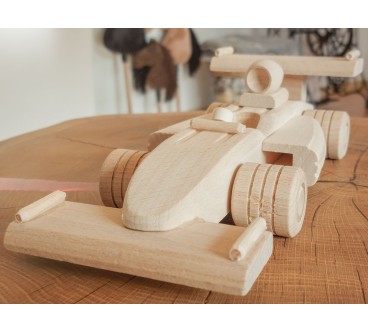 Wooden Formula F1 Car Toy 23.5×9×9 cm