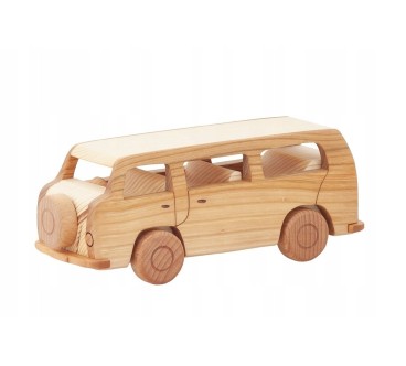 Wooden Volkswagen T2 Van Toy 19.5×6.5×7.5 cm