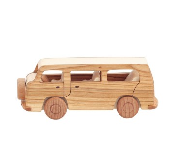 Wooden Volkswagen T2 Van Toy 19.5×6.5×7.5 cm