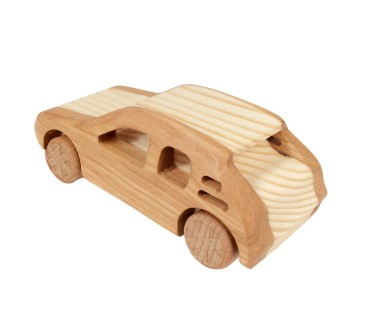 Wooden Peugeot 205 Toy Car 12×5×4 cm