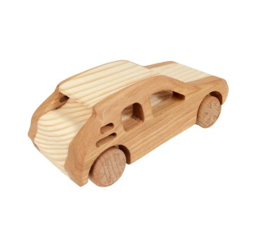 Wooden Peugeot 205 Toy Car 12×5×4 cm