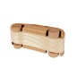 Wooden World Wooden Peugeot 205 Toy Car, Mixed Woods, Movable Wheels, 12×5×4 cm