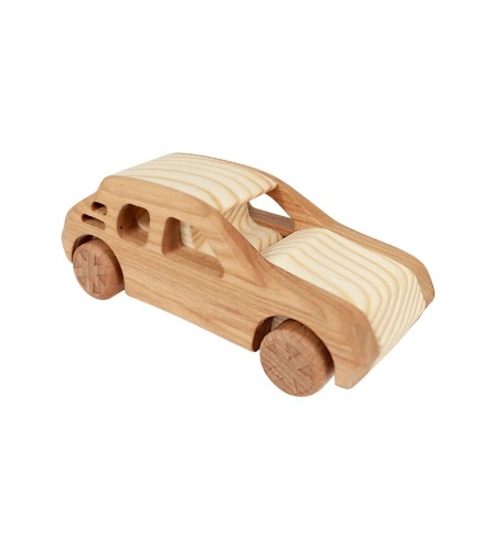 Wooden Peugeot 205 Toy Car 12×5×4 cm