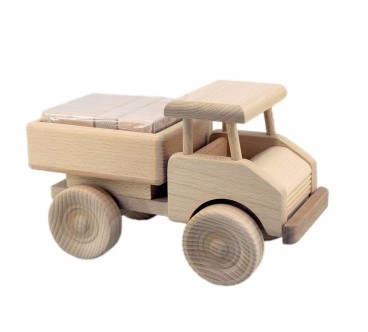 Wooden Truck with Blocks 24×10×13.5 cm