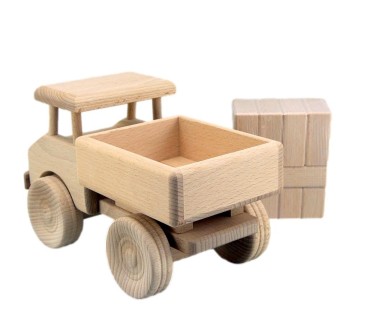 Wooden Truck with Blocks 24×10×13.5 cm