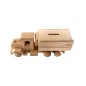 Wooden World Wooden Truck Piggy Bank with Detachable Trailer, Beech Wood, Sliding Access, 24×9×8.5 cm