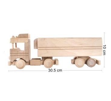 Wooden Long Truck Piggy Bank 30.5×10×6.5 cm