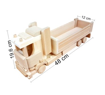 Extra Large Wooden Long Truck 48×12×19.6 cm