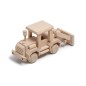 Wooden World Wooden Bulldozer Toy, Beech Wood, Movable Wheels & Blade, 28×9.5×15 cm