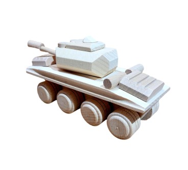 Wooden Army Tank Toy 17×7×8.5 cm