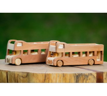 Wooden London Bus Toy 20×5×9 cm