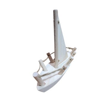 Viking Style Wooden Sail Boat 24×7×18 cm