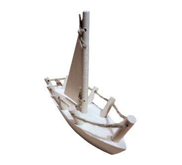 Viking Style Wooden Sail Boat 24×7×18 cm