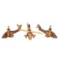 Wooden World Wooden Apache AH-64 Helicopter Model, Raw Natural Wood, Movable Propeller, 22×19×6.5 cm