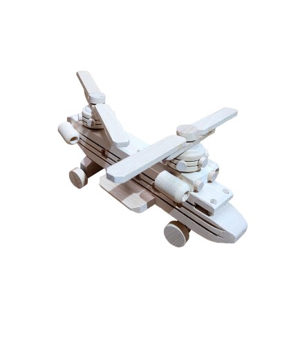 Wooden Military Transport Helicopter 27×21×11.5 cm