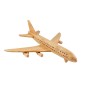 Wooden World Wooden Airbus Plane Model, Cherry Wood, 3D Decorative Display, 27.5×24×8 cm