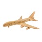 Wooden World Wooden Airbus Plane Model, Cherry Wood, 3D Decorative Display, 27.5×24×8 cm