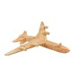 Wooden World Wooden Airbus Plane Model, Cherry Wood, 3D Decorative Display, 27.5×24×8 cm