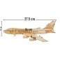 Wooden World Wooden Jumbo Jet Plane Model, Cherry Wood, 3D Decorative Display, 27.5×24×8 cm