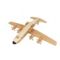 Wooden World Wooden Hercules Plane Model, Cherry Wood, 3D Decorative Display, 25×30×8 cm