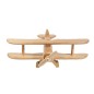 Wooden World Wooden Albatros Plane Model, Cherry Wood, Handmade 3D Decorative Display, 15×18.5×6.5 cm