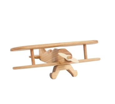 Cherry Wood Albatros Plane Model 15×18.5×6.5 cm