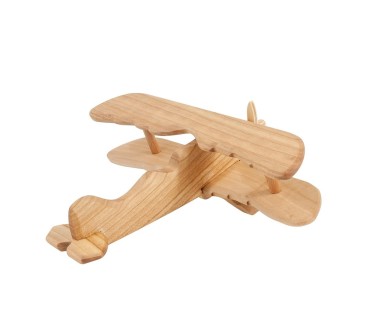 Cherry Wood Albatros Plane Model 15×18.5×6.5 cm