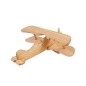 Wooden World Wooden Albatros Plane Model, Cherry Wood, Handmade 3D Decorative Display, 15×18.5×6.5 cm