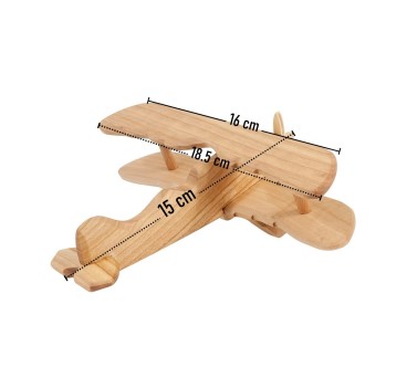 Cherry Wood Albatros Plane Model 15×18.5×6.5 cm